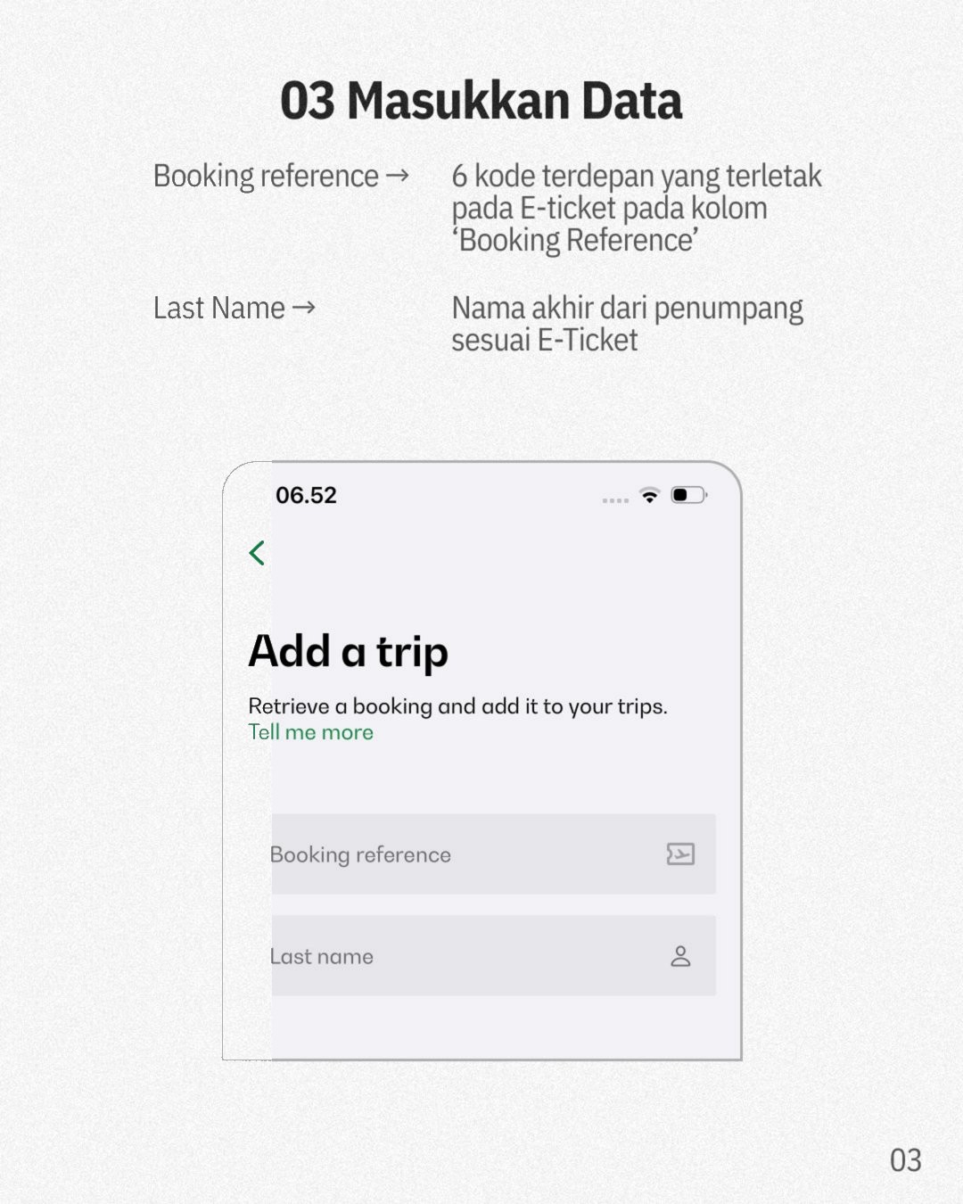 Langkah 03 - Masukkan Data